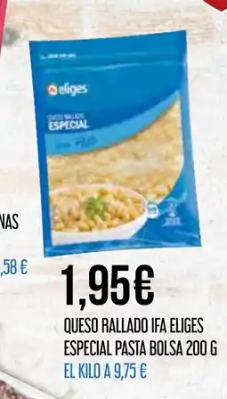 Claudio IFA ELIGES Queso rallado especial pasta bolsa oferta