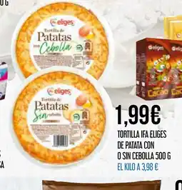 Claudio IFA ELIGES Tortilla de patata con o sin cebolla oferta