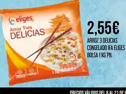 Claudio IFA ELIGES Arroz 3 delicias congelado oferta