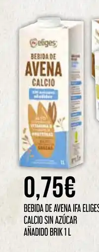 Claudio Bebida de avena ifa eliges calcio sin azúcar añadido oferta