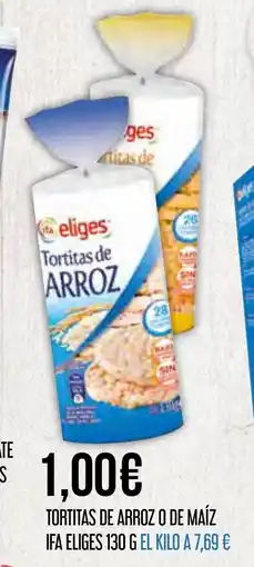 Claudio IFA ELIGES Tortitas de arroz o de maíz oferta