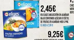 Claudio IFA ELIGES Melocotón en almíbar bajo contenido azúcar o cóctel de frutas en almíbar oferta