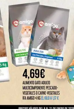 Claudio Alimento gato adulto multicomponente pescado- vegetales o carne-vegetales oferta