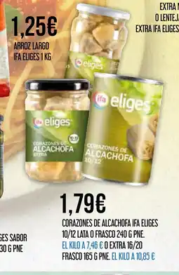 Claudio IFA ELIGES Corazones de alcachofa 10/12 lata o frasco oferta