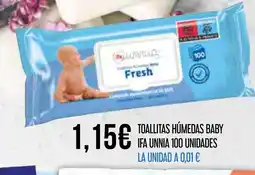 Claudio IFA UNNIA Toallitas húmedas baby oferta