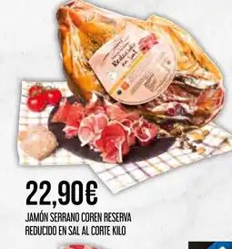 Claudio Jamón serrano coren reserva reducido en sal al corte oferta