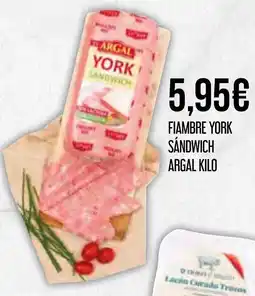 Claudio ARGAL Fiambre york sandwich oferta