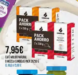 Claudio CANDELAS Café molido natural o mezcla oferta