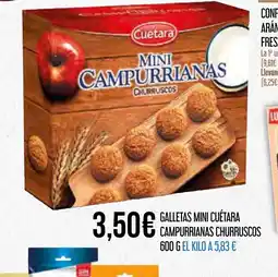 Claudio Galletas mini cuétara campurrianas churruscos oferta