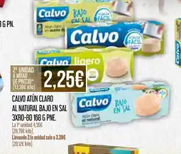 Claudio CALVO Atún claro al natural bajo en sal oferta