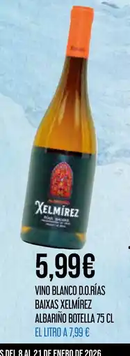 Claudio Vino blanco d.o.rías baixas xelmírez albariño botella oferta