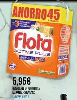 Claudio FLOTA Detergente en polvo marsella 45 lavados oferta