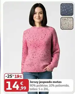 Alcampo Jersey jaspeado motas oferta