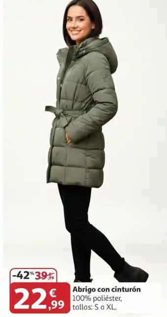 Abrigo con cinturón