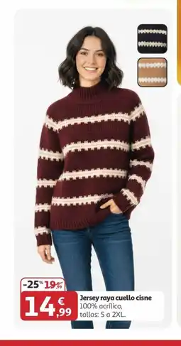 Alcampo Jersey raya cuello cisne oferta