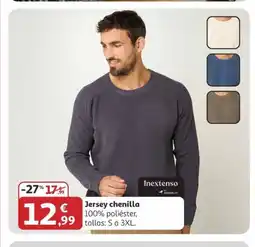 Alcampo INEXTENSO Jersey chenilla oferta