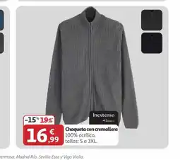 Alcampo INEXTENSO Chaqueta con cremallera oferta