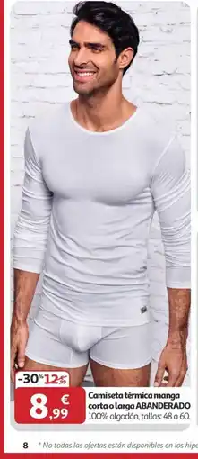 Alcampo ABANDERADO Camiseta térmica manga corta o larga oferta
