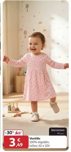 Alcampo INEXTENSO Vestido oferta