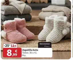 Alcampo INEXTENSO Zapatilla bota oferta
