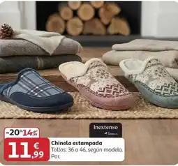 Alcampo INEXTENSO Chinela estampada oferta