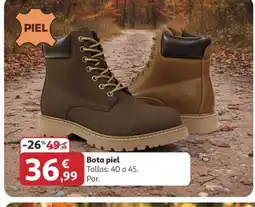 Alcampo Bota piel oferta