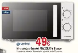 FROIZ GRUNKEL Microondas Grunkel MW20EASY Blanco oferta