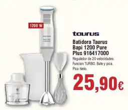 FROIZ TAURUS Batidora Taurus Bapi 1200 Pure plus 916417000 oferta