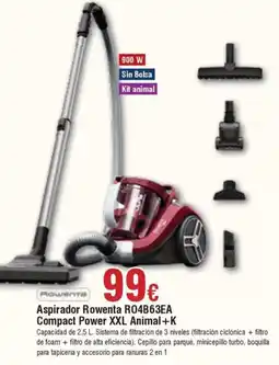 FROIZ ROWENTA Aspirador R04B63EA Compact Power XXL Animal +K oferta
