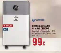 FROIZ GRUNKEL Deshumidificador Grunkel DH10DT oferta