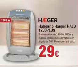 FROIZ HÆGER Halógeno Haeger HALO 1200PLUS oferta