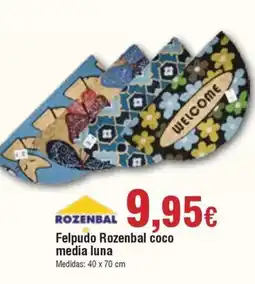 FROIZ ROZENBAL Felpudo Rozenbal coco media luna oferta