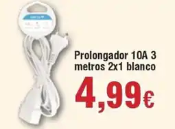 FROIZ Prolongador 10A 3 metros 2x1 blanco oferta