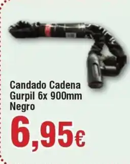 FROIZ Candado Cadena Gurpil 6x 900mm Negro oferta