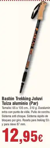 FROIZ Bastón Trekking Joluvi Tuiza aluminio (Par) oferta