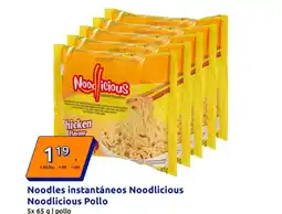 Action NOODLICIOUS Noodles instantáneos Pollo oferta