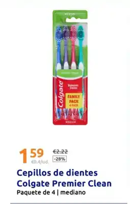 Action Cepillos de dientes Colgate Premier Clean oferta