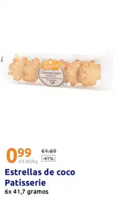 Action Estrellas de coco Patisserie oferta