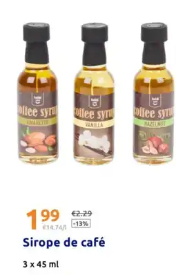 Action Sirope de café oferta