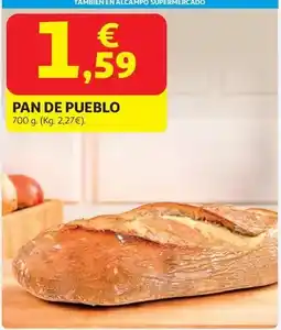 Alcampo Pueblo - pan de pueblo oferta