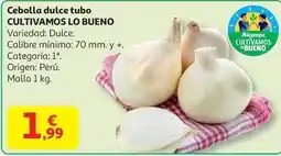 Alcampo Origen - cebolla dulce tubo oferta
