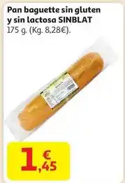 Alcampo Pan baguette sin gluten y sin lactosa oferta
