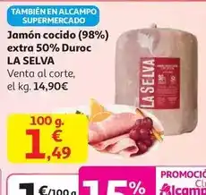 Alcampo La selva - jamón cocido oferta