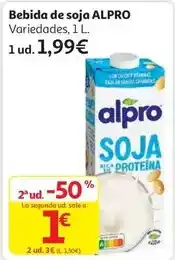 Alcampo Alpro - bebida de soja oferta