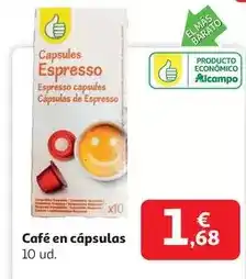 Alcampo Espresso - café en cápsulas oferta