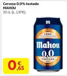 Alcampo Mahou - cerveza 0.0% tostada oferta