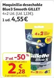Alcampo Gillette - maquinilla desechable blue3 smooth oferta