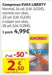 Alcampo Evax - compresas oferta