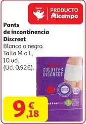 Alcampo Blanco - pants de incontinencia oferta
