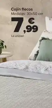Carrefour Tex home - cojin flecos oferta